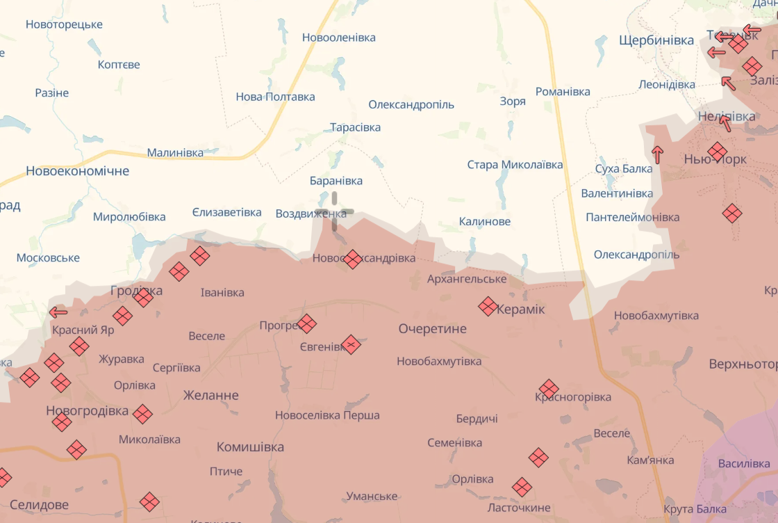 Карта бойових дій в Україні станом на 21 грудня 2024 року фото 7