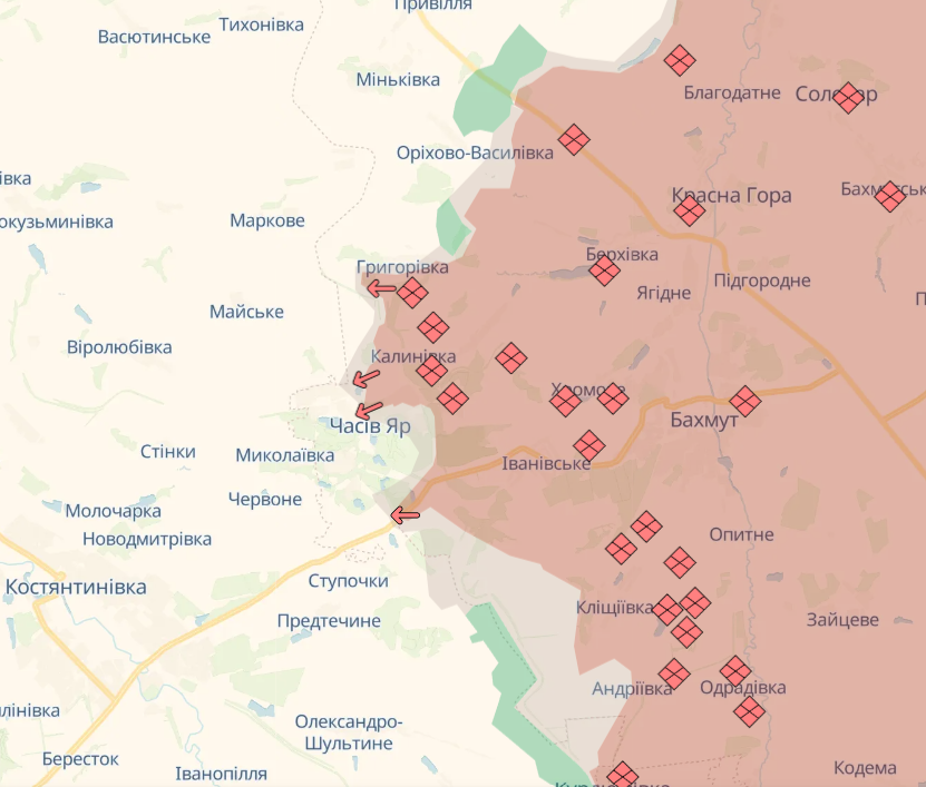 Карта бойових дій в Україні станом на 24 грудня 2024 року фото 5