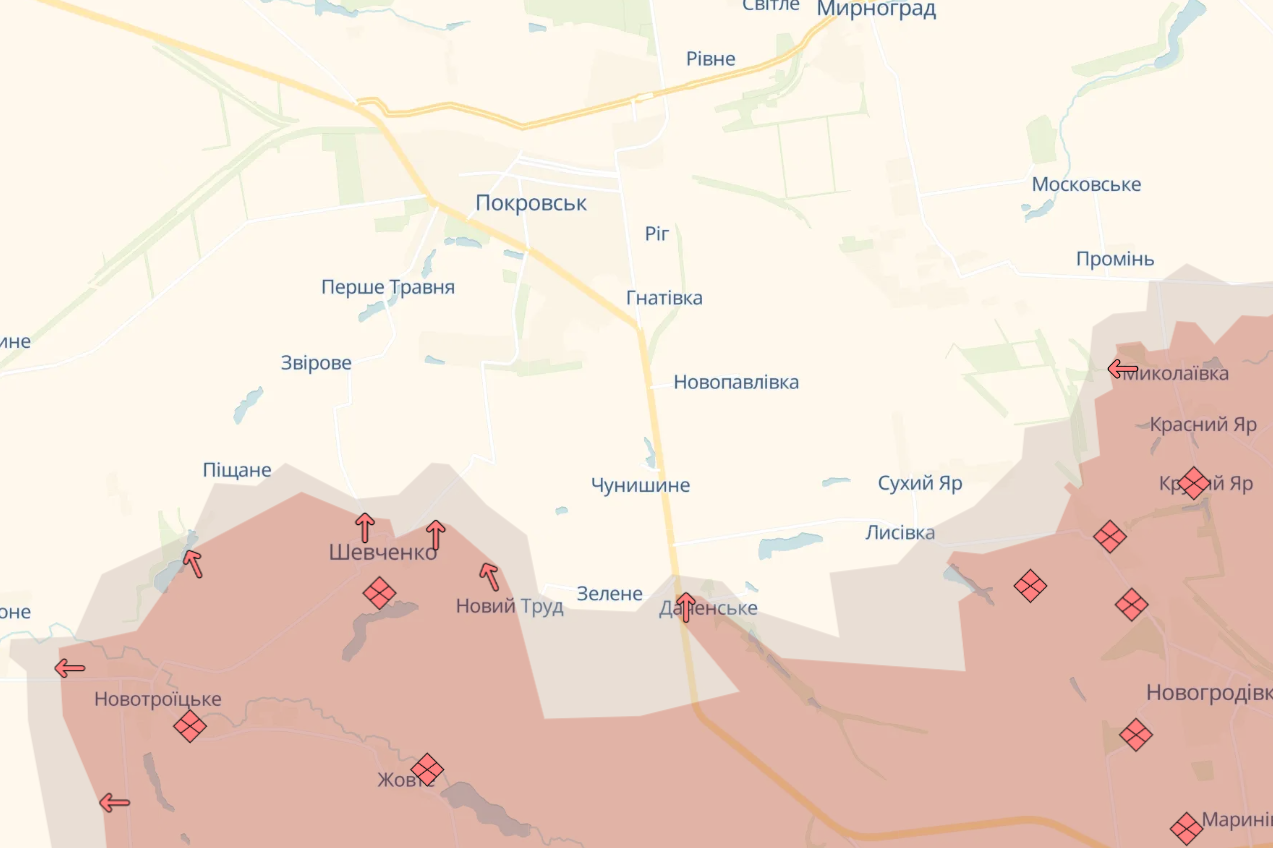 Карта бойових дій в Україні станом на 24 грудня 2024 року фото 7