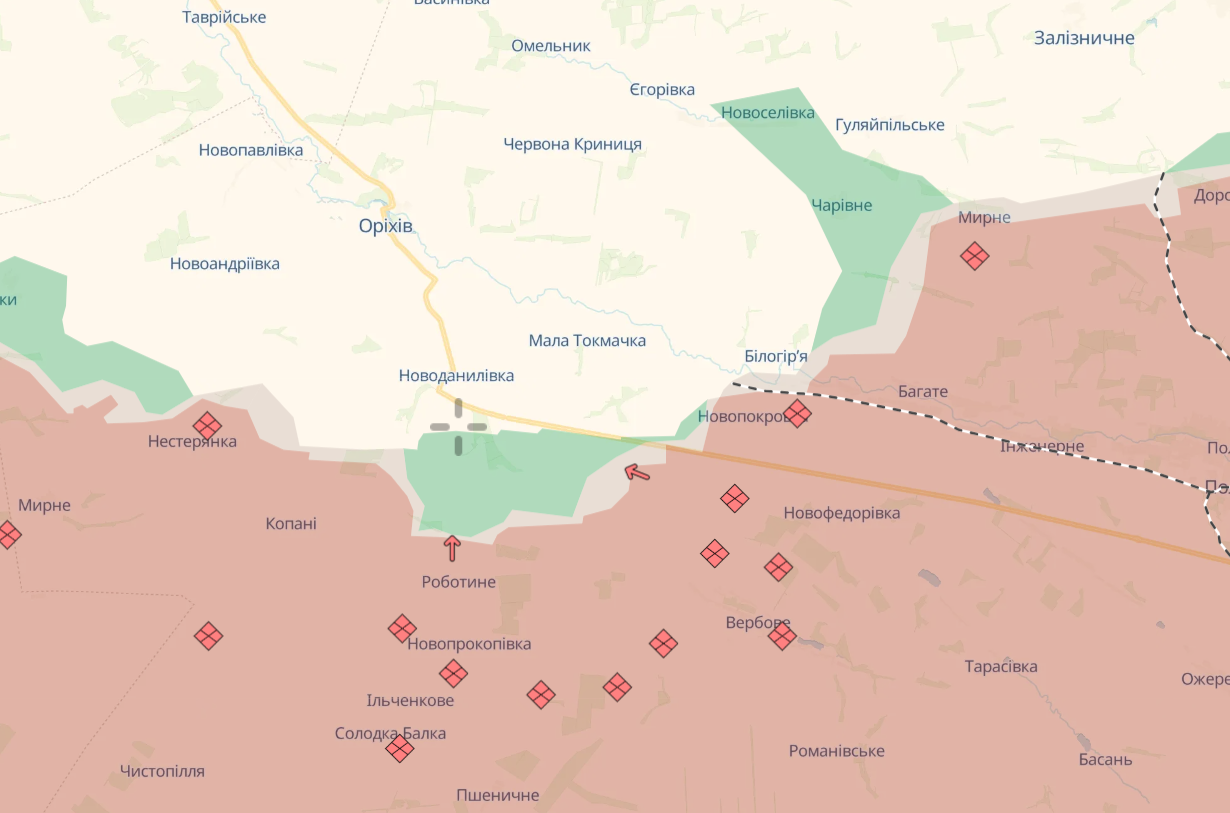 Карта бойових дій в Україні станом на 21 грудня 2024 року фото 10
