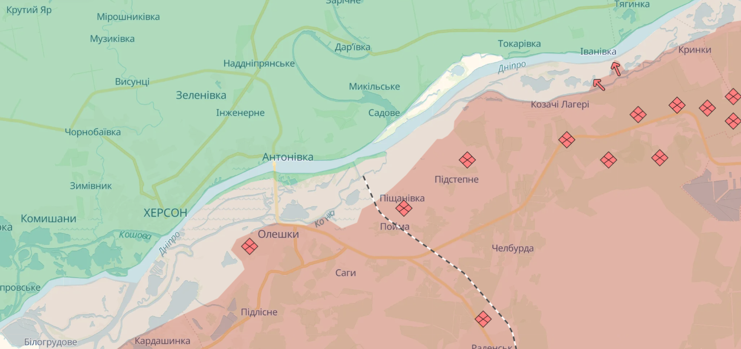 Карта бойових дій в Україні станом на 24 грудня 2024 року фото 11
