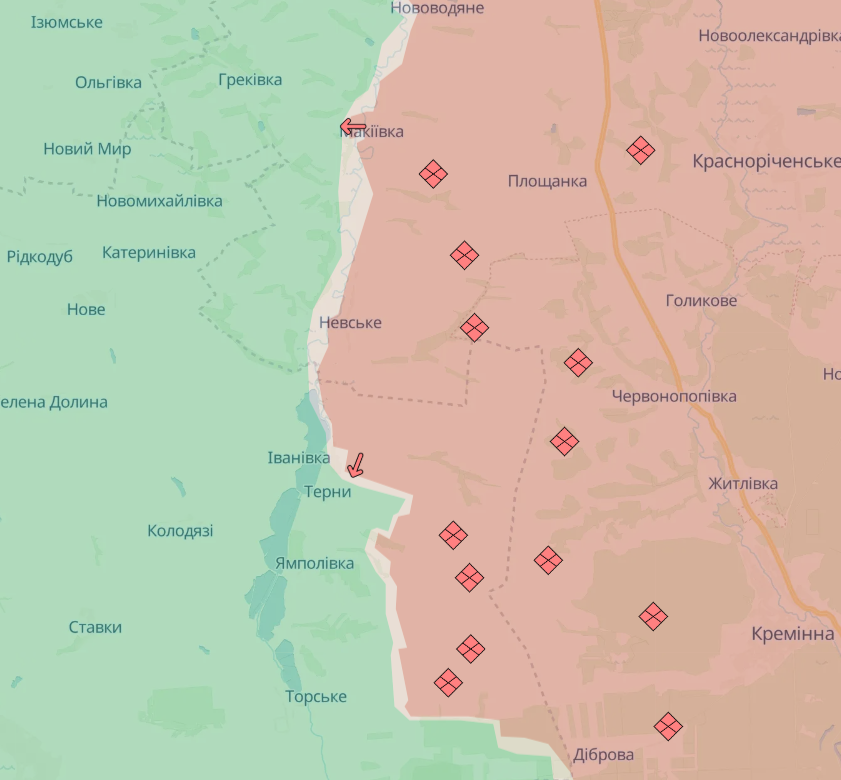 Карта бойових дій в Україні станом на 24 грудня 2024 року фото 4