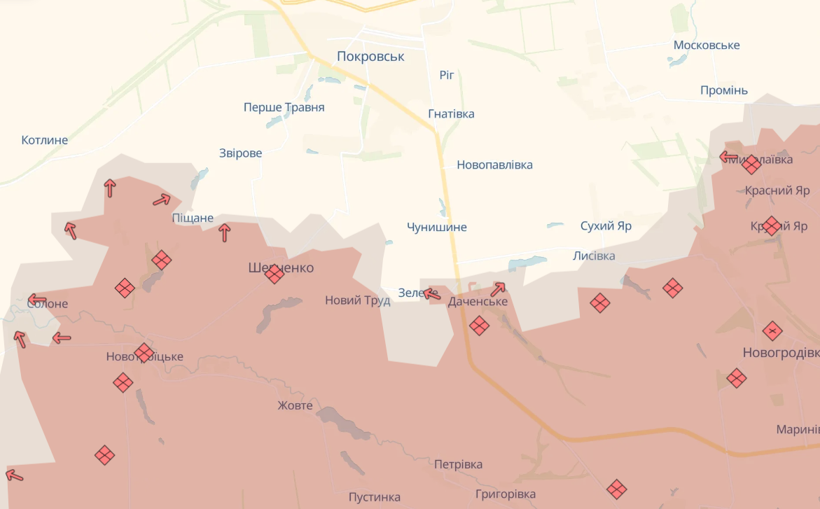 Карта бойових дій в Україні станом на 8 січня 2025 року фото 7