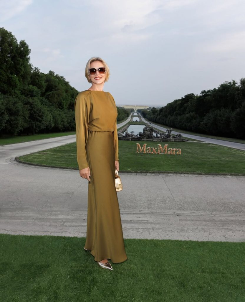 Гвінет Пелтроу, Шерон Стоун та Дева Кассель на показі Max Mara