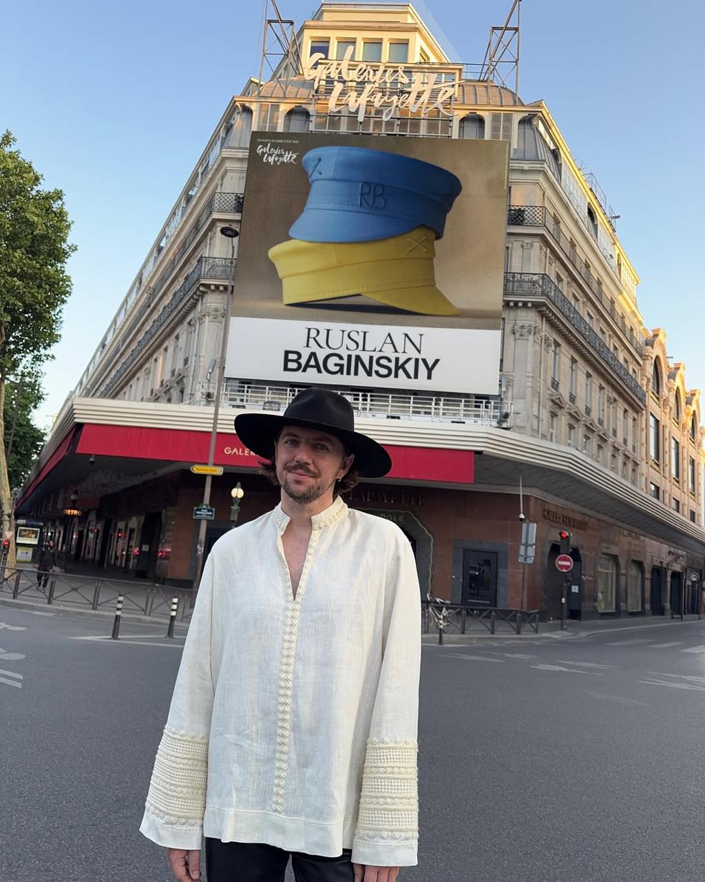 Паризький Galeries Lafayette присвятив 12 вітрин бренду Ruslan Baginskiy