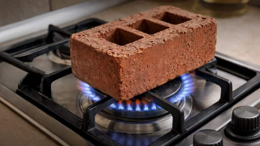 Ілюстративне фото. Фахівці застерігають українців від спроби нагрівати цеглу на газовій плиті