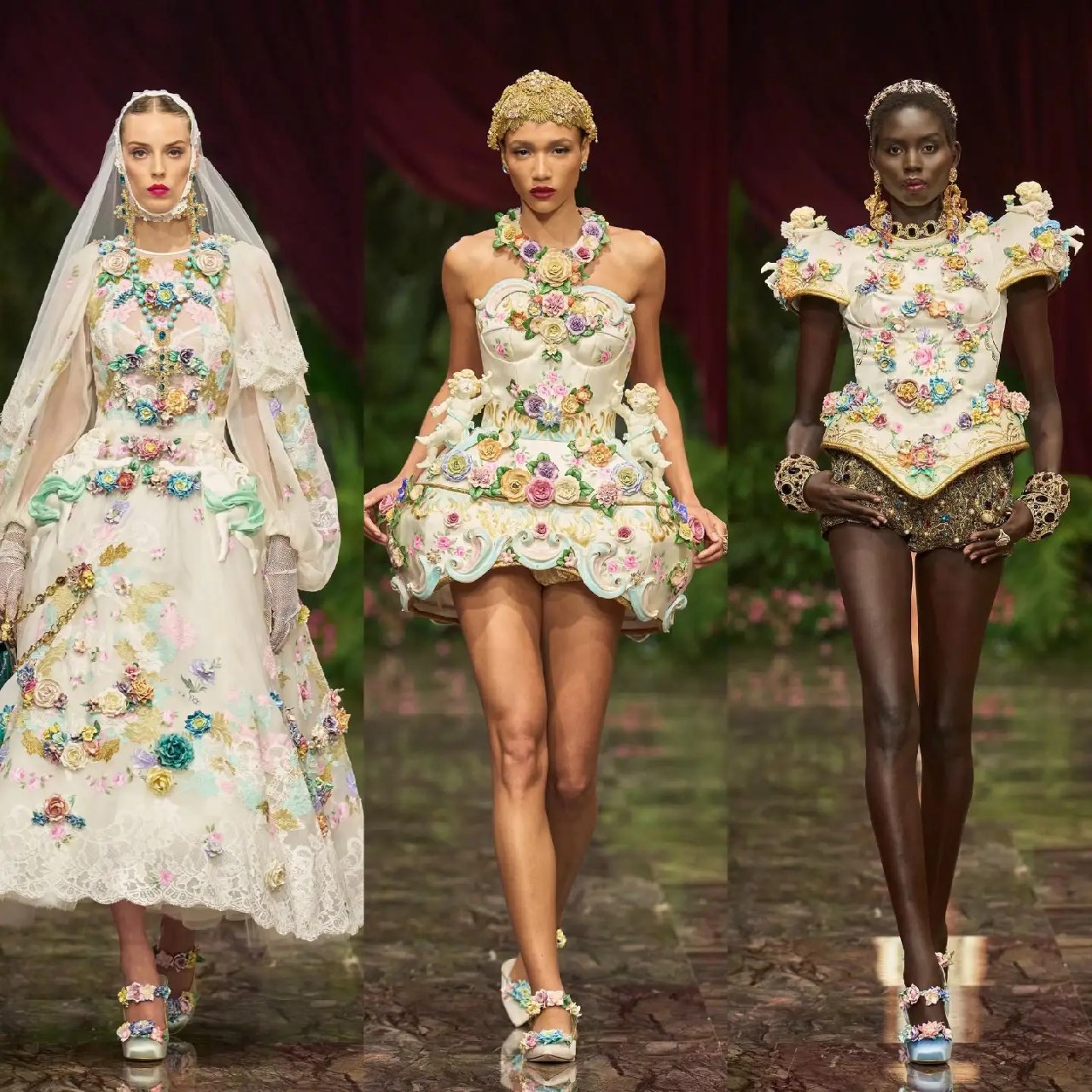 Дебют доньки Моніки Беллуччі та Джей Ло у фронтроу: Dolce & Gabbana представив нову кутюрну колекцію