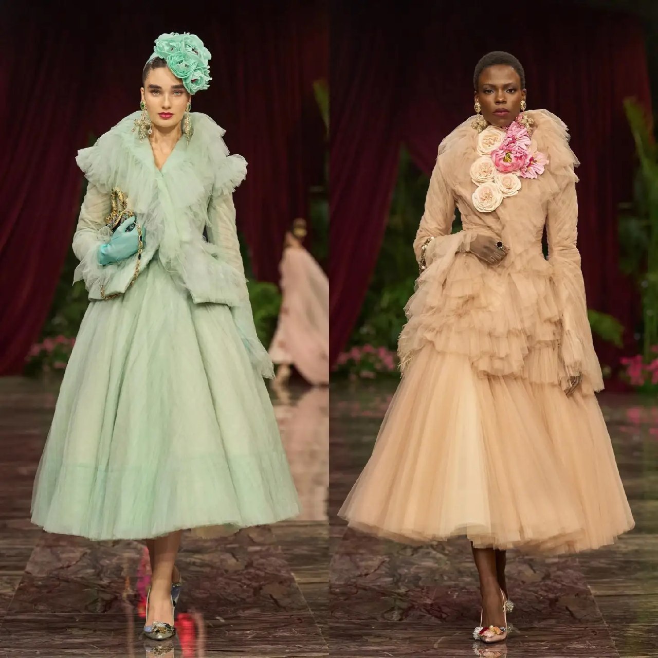 Дебют доньки Моніки Беллуччі та Джей Ло у фронтроу: Dolce & Gabbana представив нову кутюрну колекцію