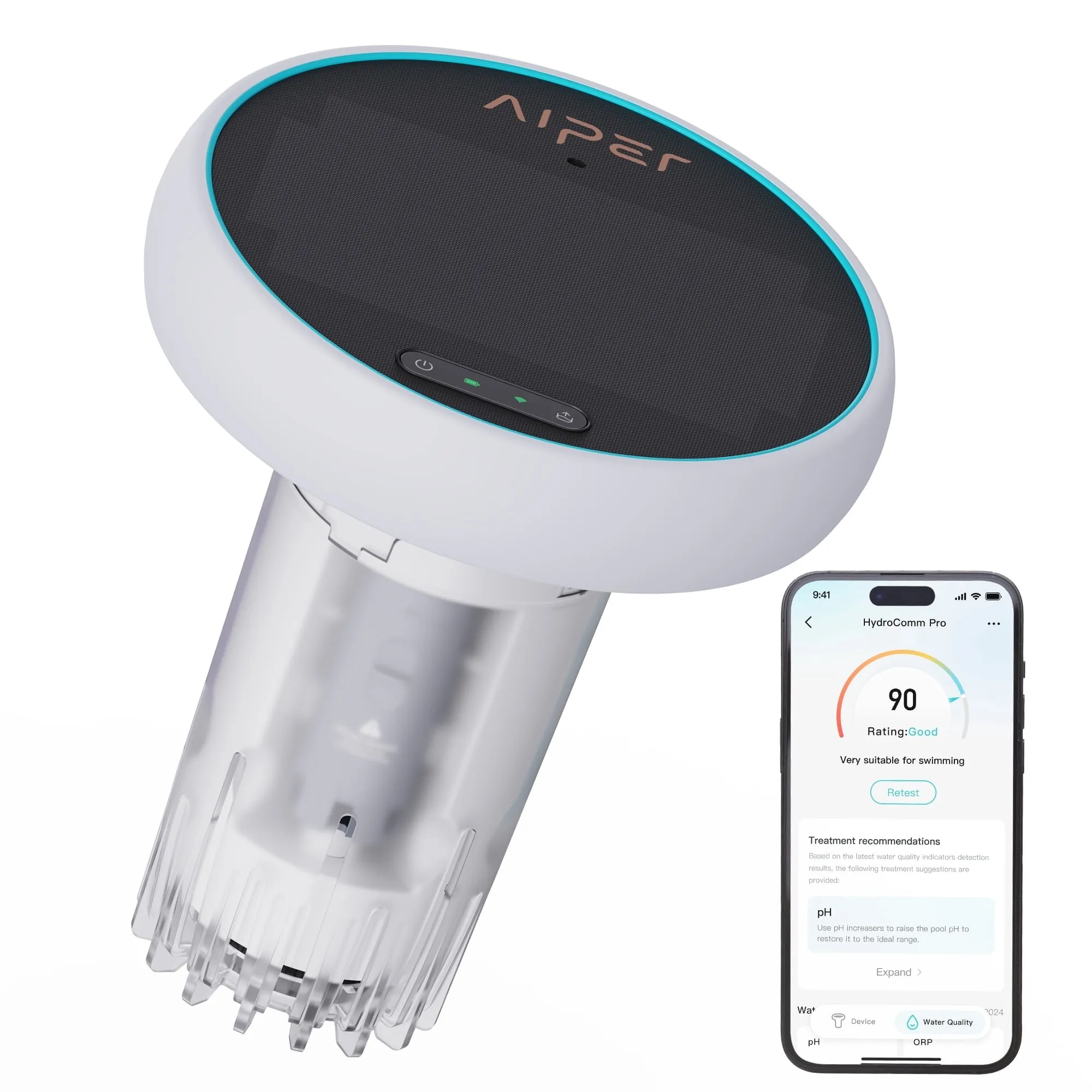 9 простих порад для успішного закриття басейну 12 Aiper HydroComm Pro Smart Pool Monitor