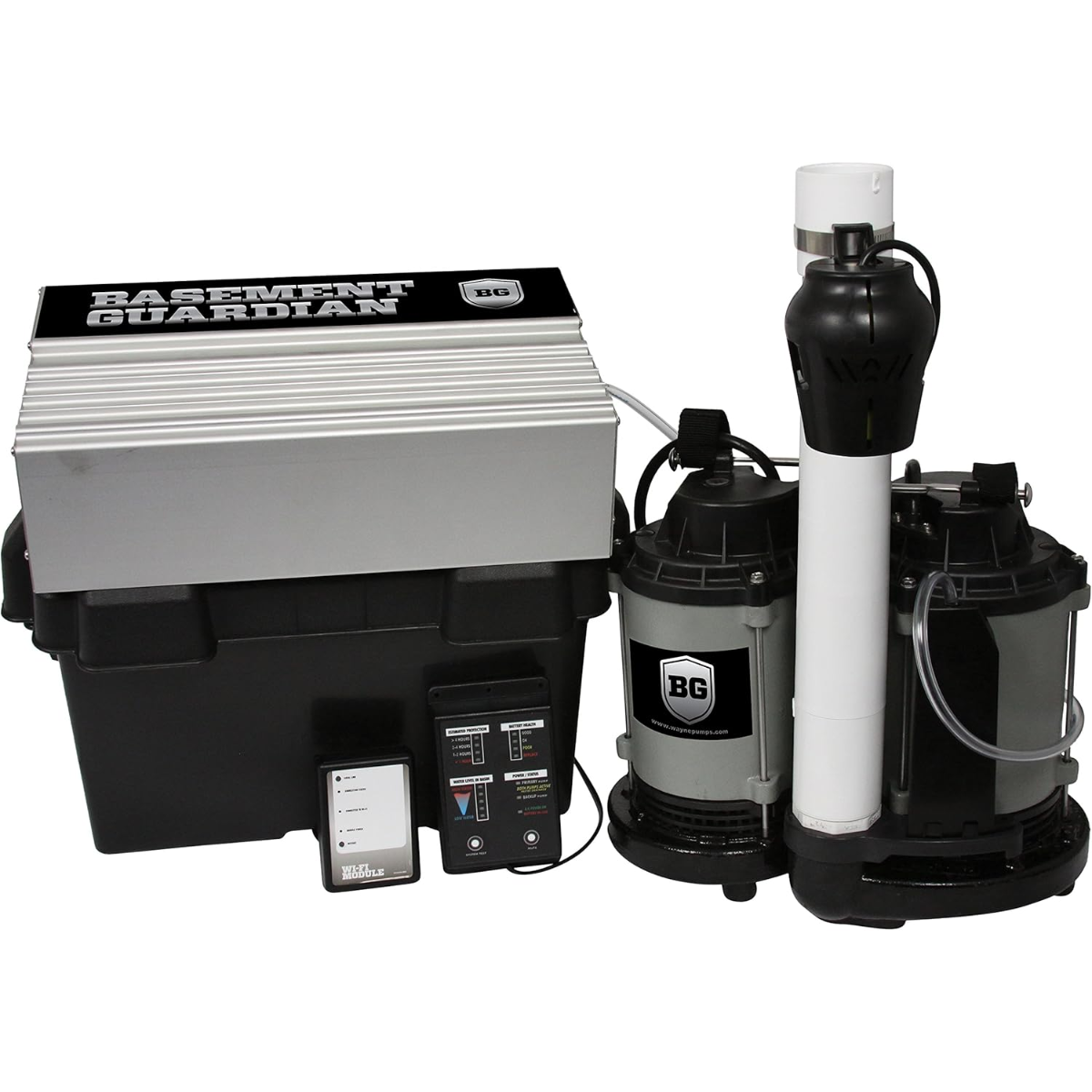 WAYNE BGSP50 1/2 HP Basement Guardian Pump System on white background