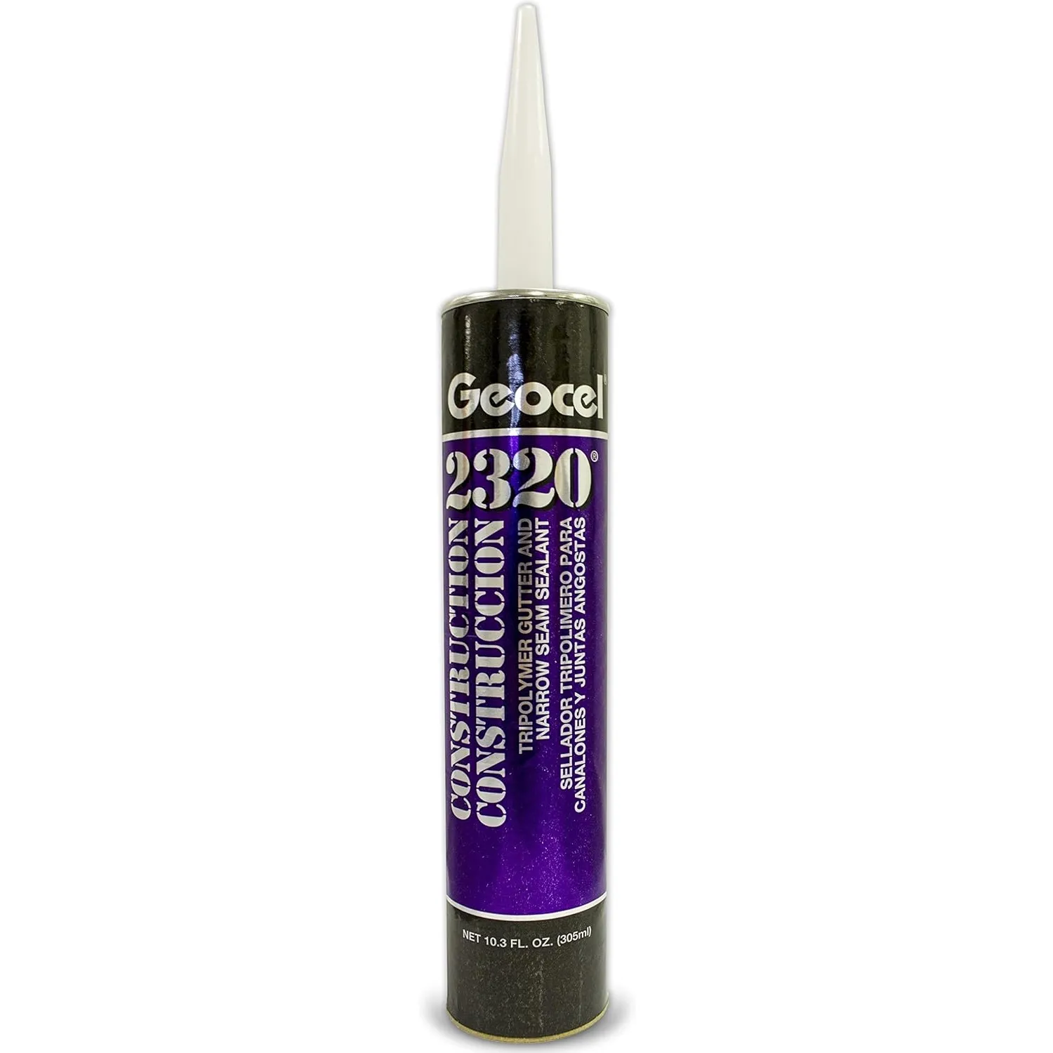 Найкращі герметики для жолобів 2026: експертний тест 32 Geocel 2320 Tripolymer Gutter and Narrow Seam Sealant in a tube on a white background