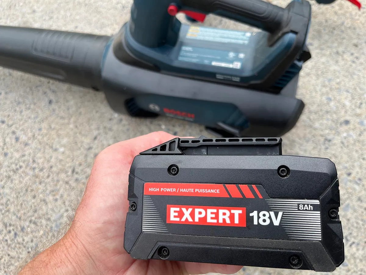 Bosch GBL18V: Довший заряд, стабільніша потужність 8 Bosch blower battery