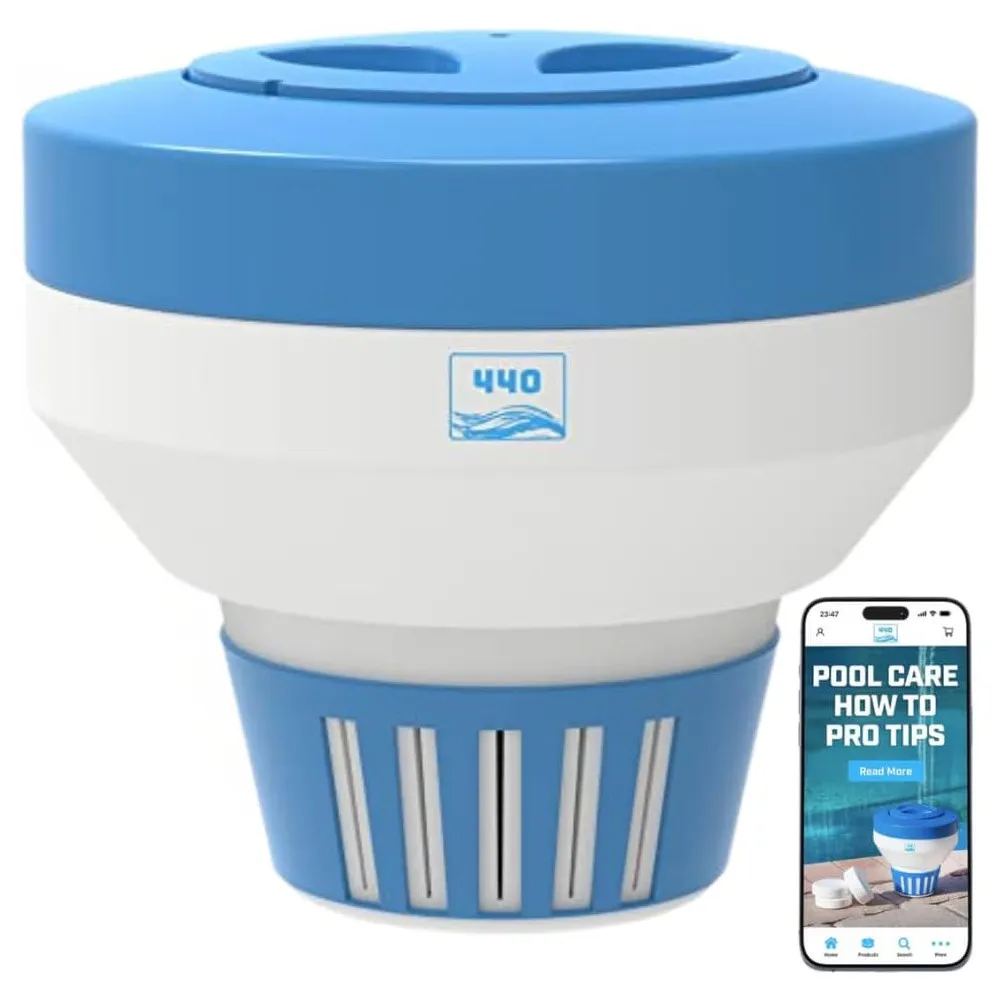 Хлорові таблетки проти водоростей і каламутної води 12 440 Pool Chlorine Floater Dispenser