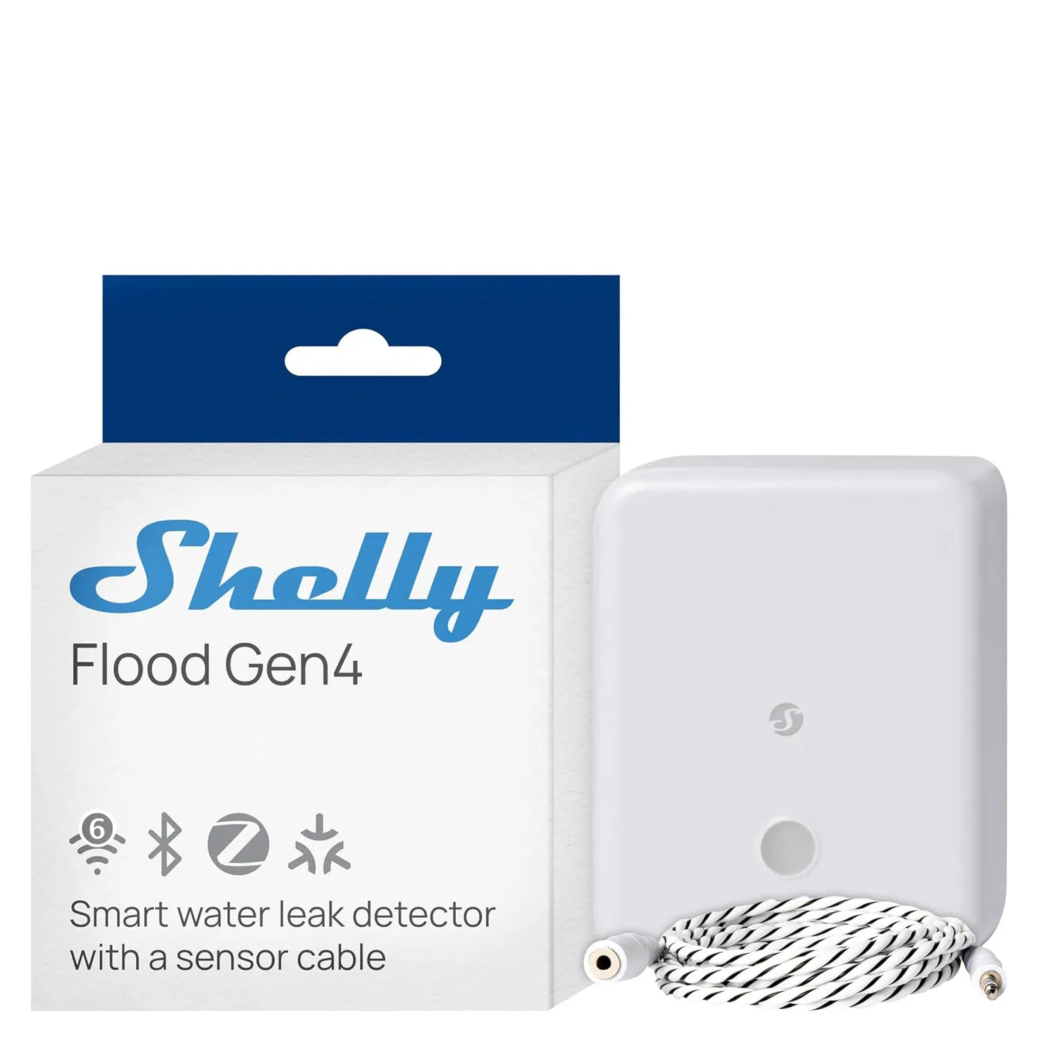 Найкращі детектори витоку води для захисту вашого дому 31 Shelly Flood Gen4 Smart Water Leak Detector