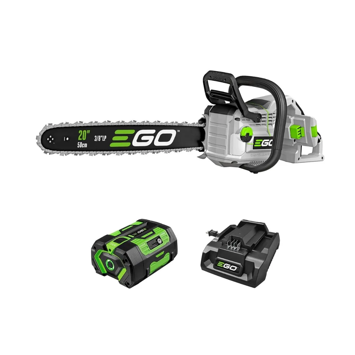 Інструменти Ego продаються зі знижками до Дня праці на Amazon 8 EGO POWER+ Chain Saw, 20” Battery Powered Chainsaw, Electric Cordless, Includes 56V 6.0Ah Battery and Charger – CS2005