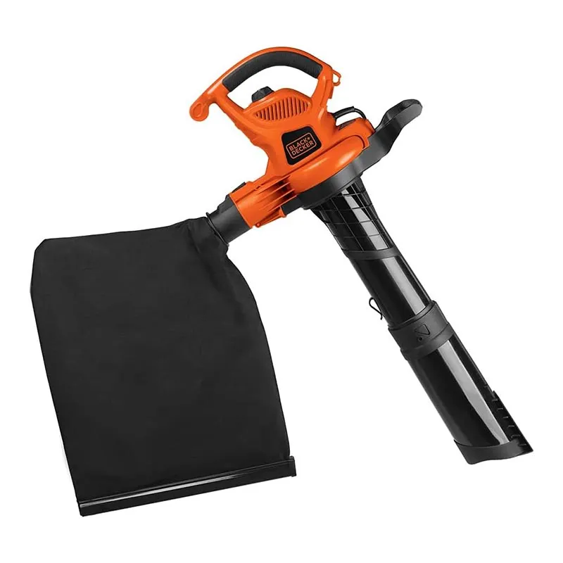Електрична повітродувка/пилосос/мульчувач листя Black+Decker потужністю 12 А