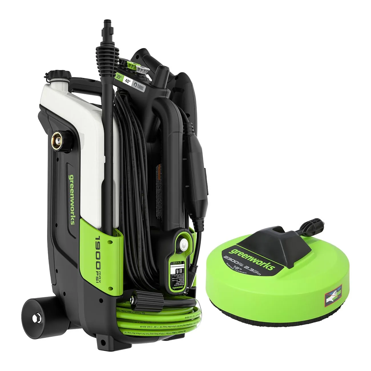 Мийка високого тиску Greenworks 1900 PSI