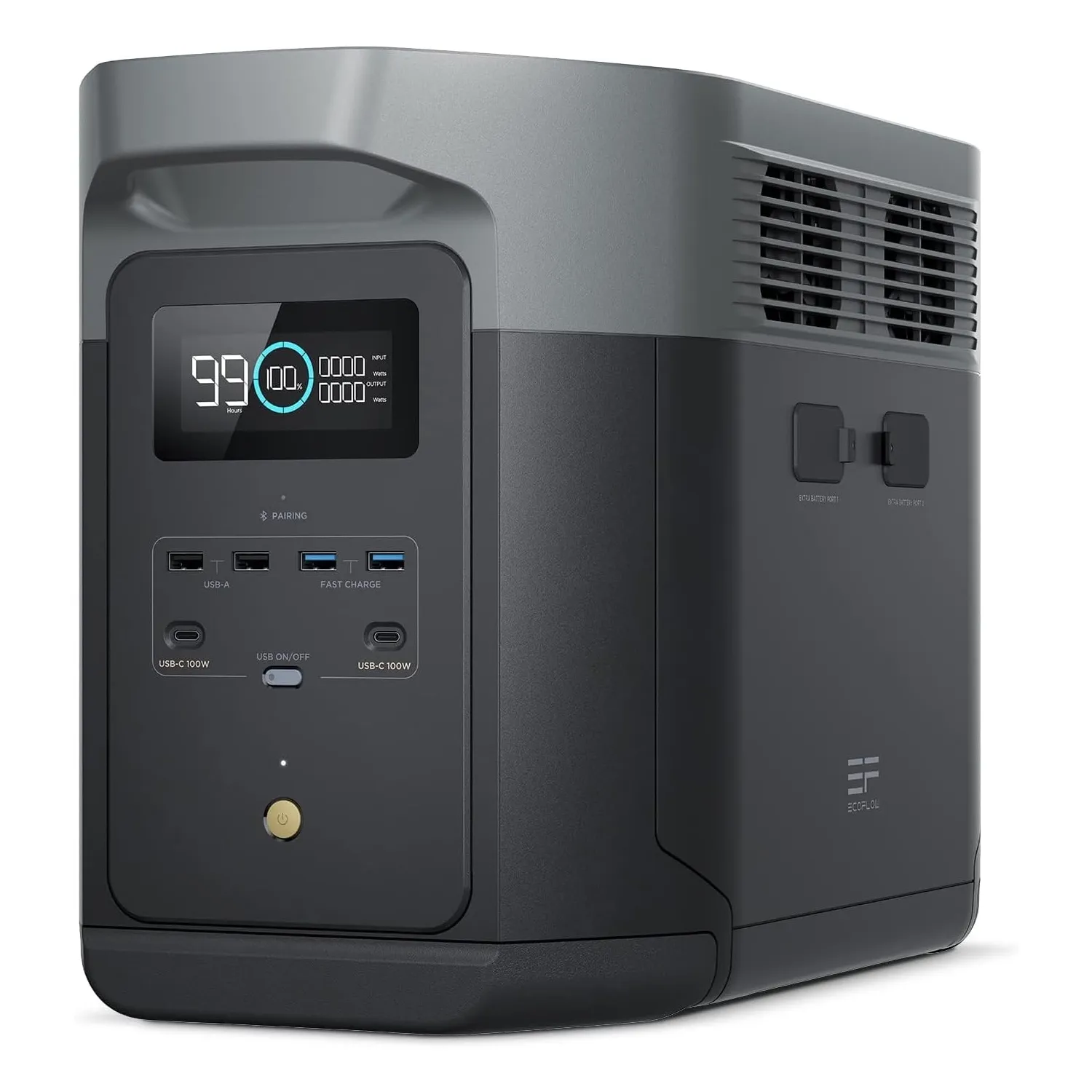 EcoFlow Delta 2 Max портативна електростанція на білому фоні