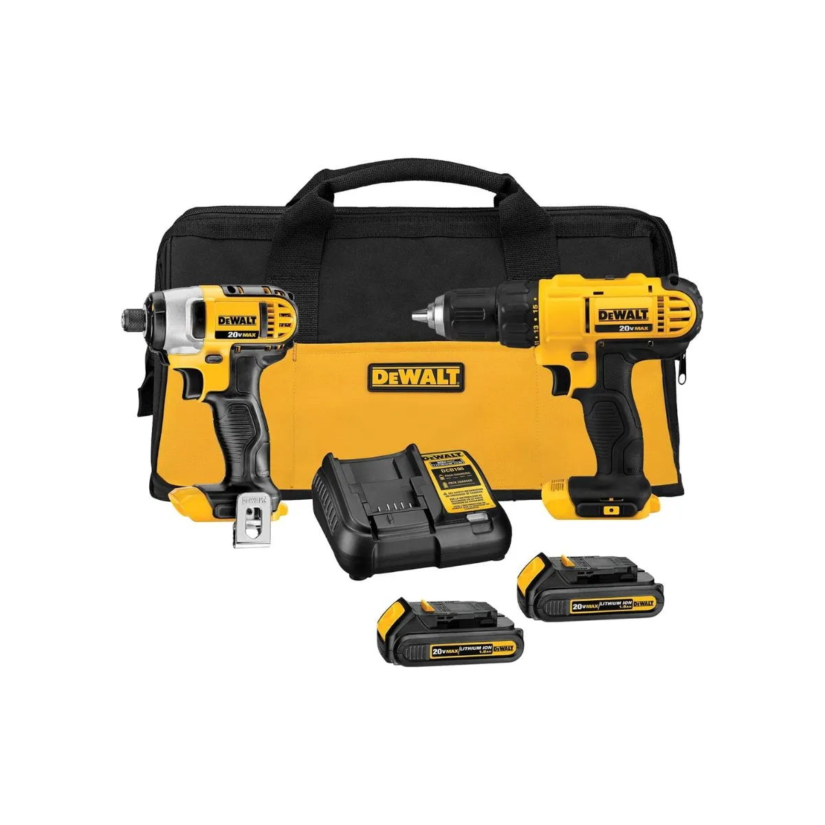Amazon розпродає інструменти DeWalt зі знижкою 66% 6 Набір з дрилем та ударним гайковертом DeWalt 20V MAX