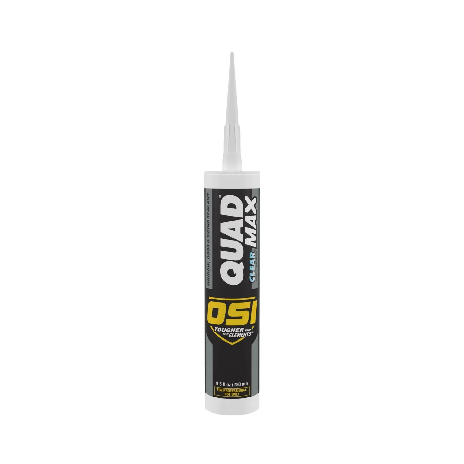Найкращі герметики для жолобів 2026: експертний тест 36 OSI Quad Max Clear Paintable Sealant in tube on white background