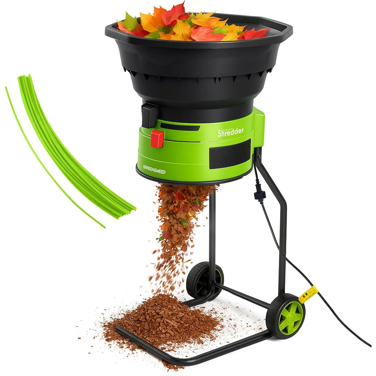 Безлопатевий подрібнювач-мульчувач листя GreenSweep SR1 XL